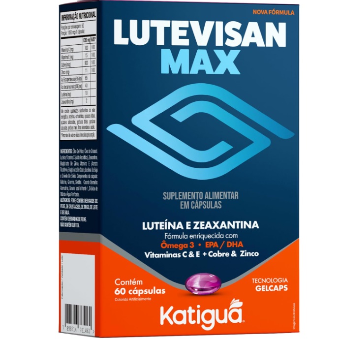 Lutevisan Max Katiguá caixa com 60 cápsulas gel