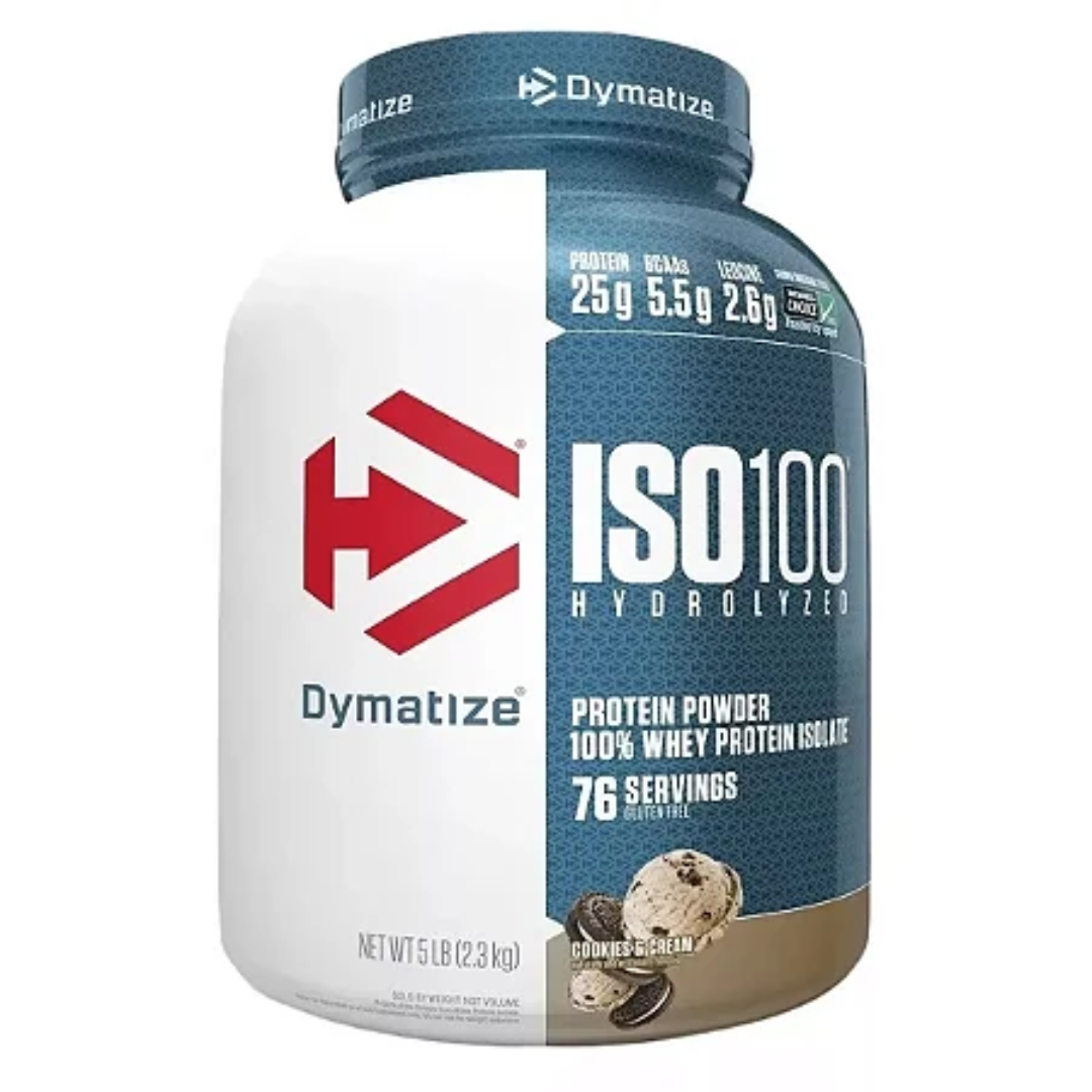 iso 100 hydrolized dymatize protein powder cookies cream, pote com 2,3kg