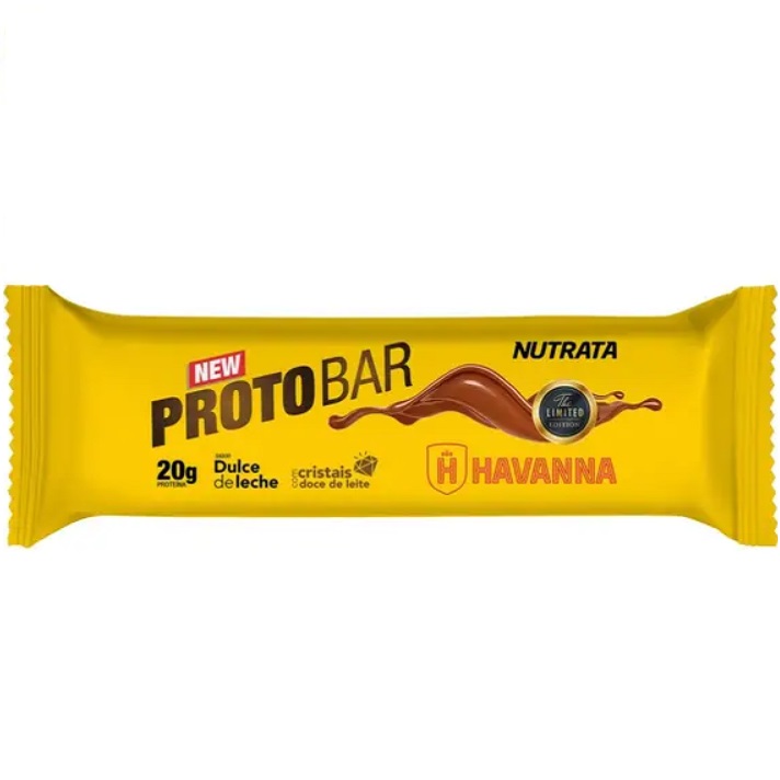 barra de proteina nutrata protobar havanna dulce de leche com 20g