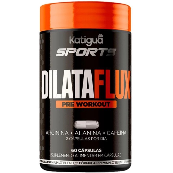 pre-treino dilataflux katigua frasco com 60 capsulas