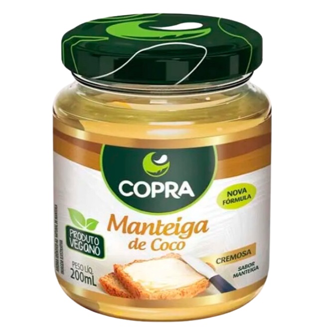 manteiga de coco copra frasco com 200ml