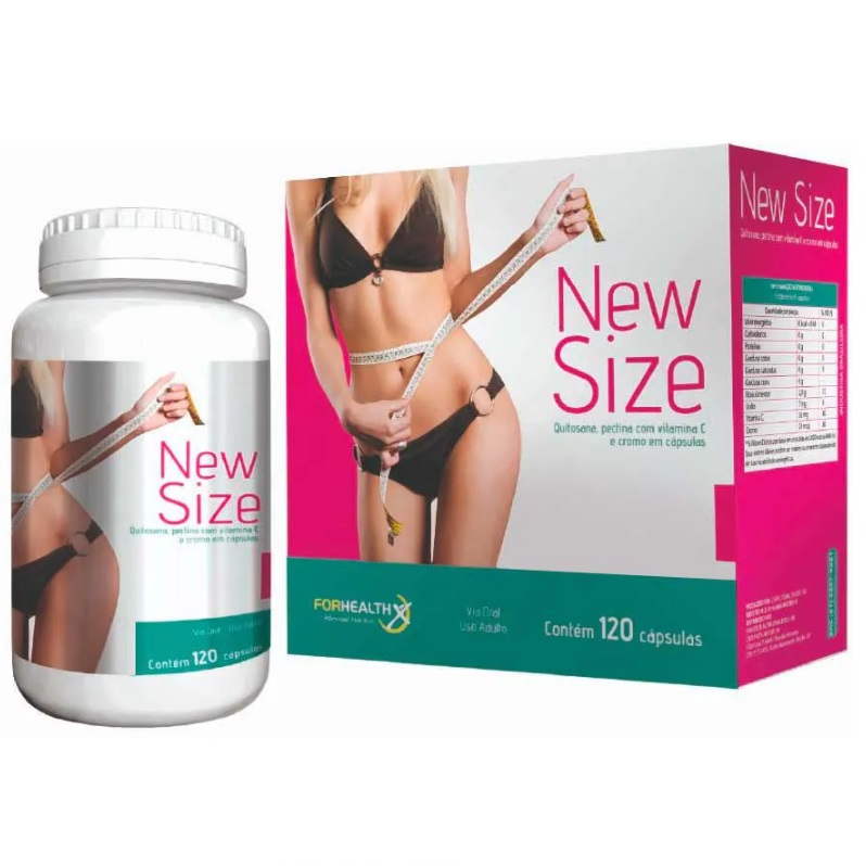 new size forhealth caixa com 120 capsulas