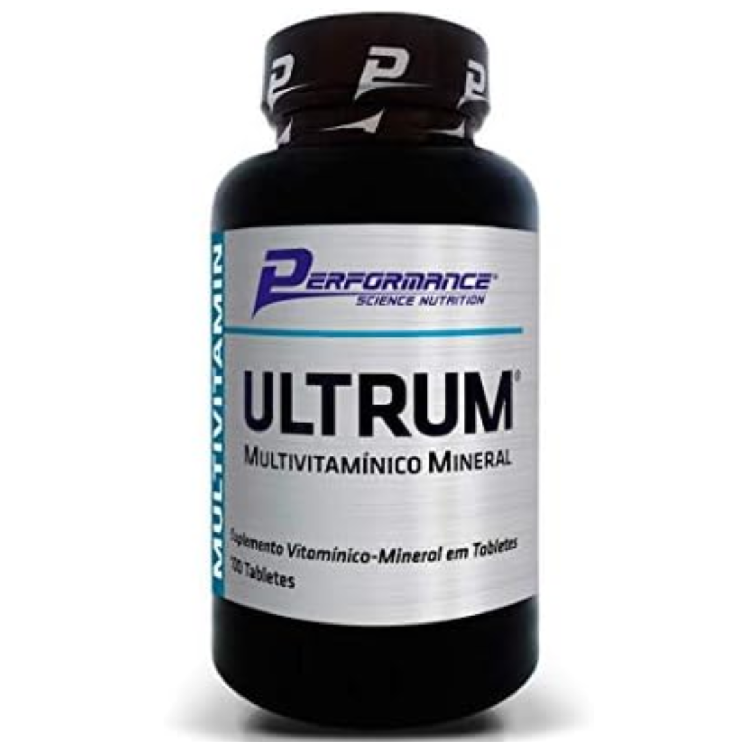 ultrum multivitaminico mineral performance nutrition frasco com 100 tabletes