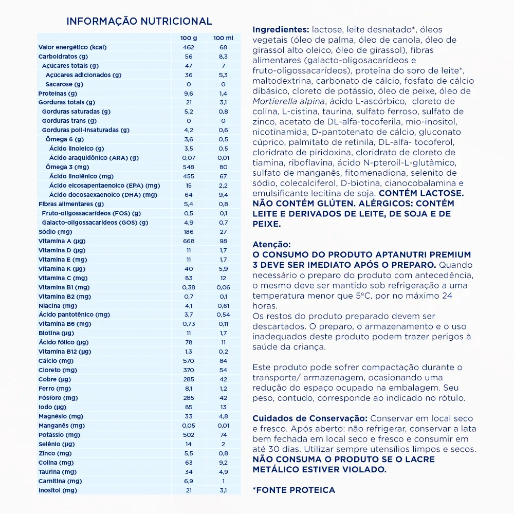 Informações Nutricionais