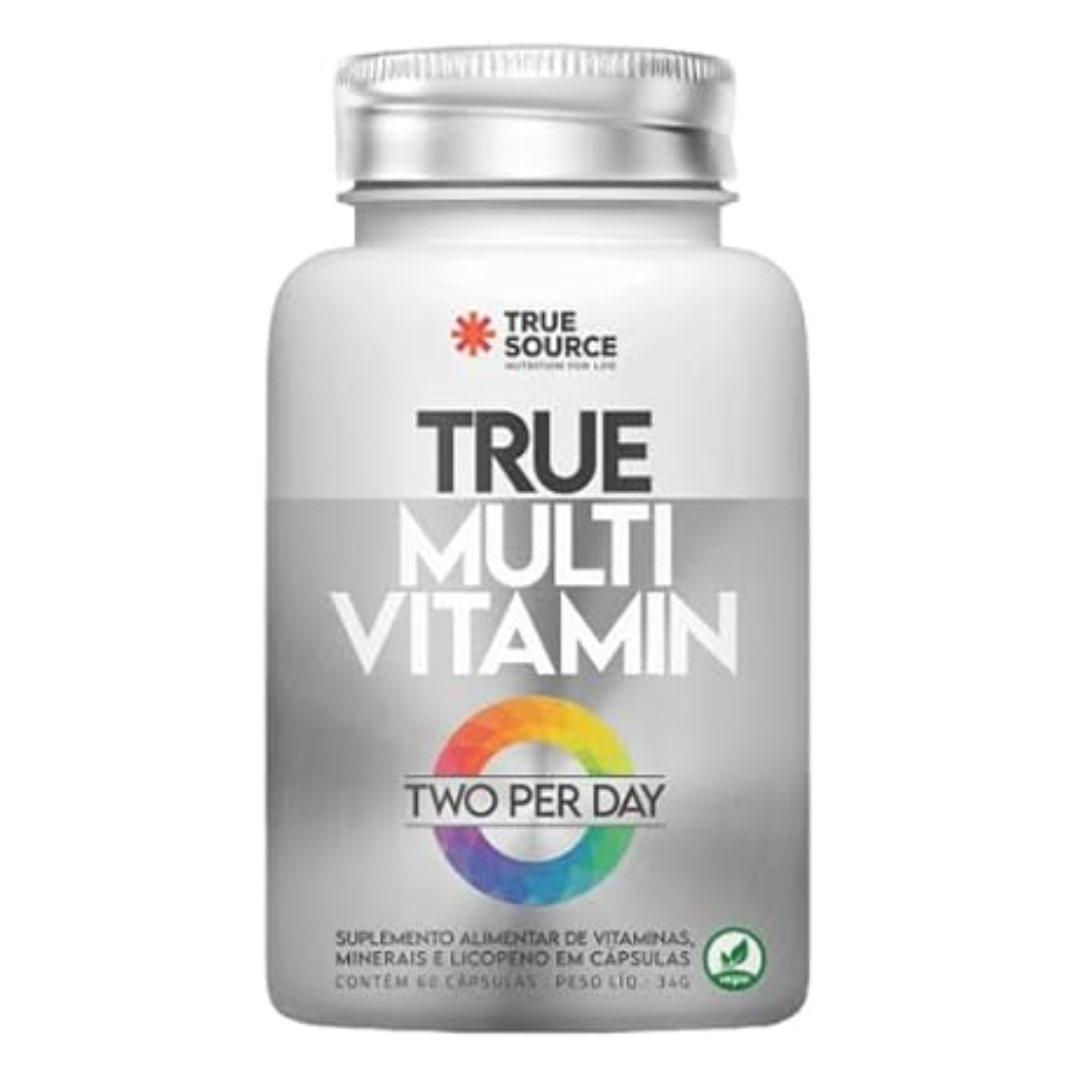 true multi vitamin two per day frasco com 60 capsulas