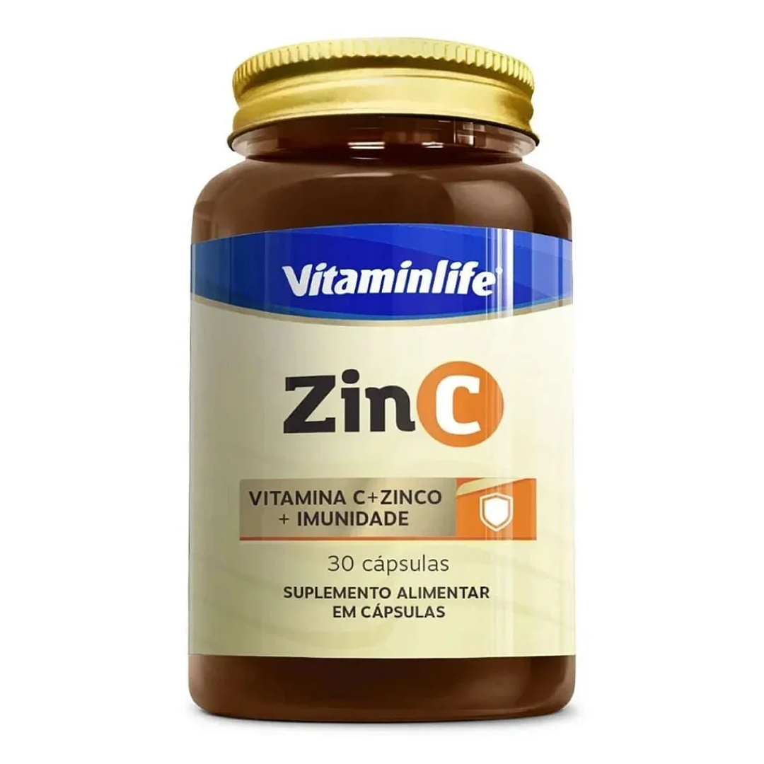 zin c vitaminlife frasco com 30 capsulas